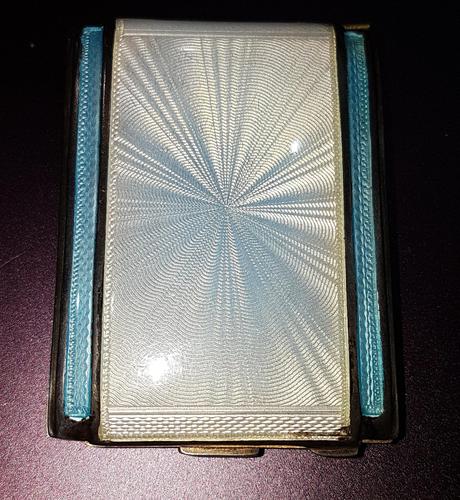 Art Deco Silver & Enamel Matchbook Case (1 of 4) Art Deco Silver & Enamel Matchbook Case (1 of 4)