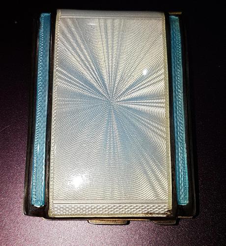 Art Deco Silver & Enamel Matchbook Case (1 of 4)