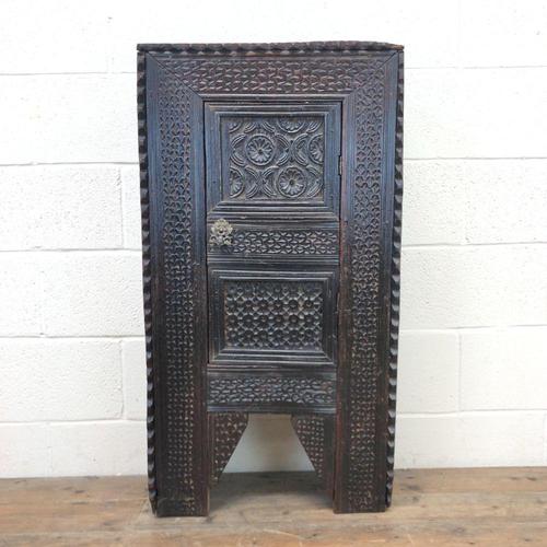 Unusual Antique Carved Side Cupboard (1 of 11)