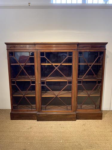 Edwardian Breakfront Bookcase (1 of 13)