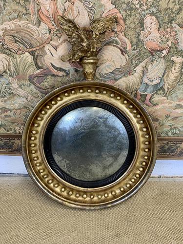 Stunning English Regency Convex Mirror With Eagle (1 of 6) Stunning English Regency Convex Mirror With Eagle (1 of 6)