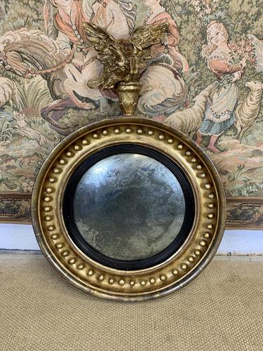 Stunning English Regency Convex Mirror With Eagle (1 of 6)