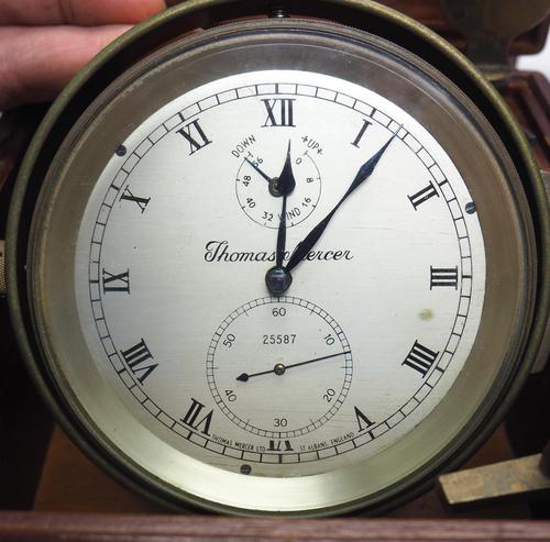 Original Thomas Mercer 2-day Marine Chronometer Ships Clock– Chain Fusee Earnshaws Detent Escapement Box & Key (1 of 14) Original Thomas Mercer 2-day Marine Chronometer Ships Clock– Chain Fusee Earnshaws Detent Escapement Box & Key (1 of 14)