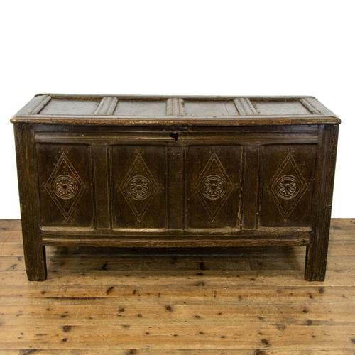 18th Century Antique Oak Coffer (1 of 19)