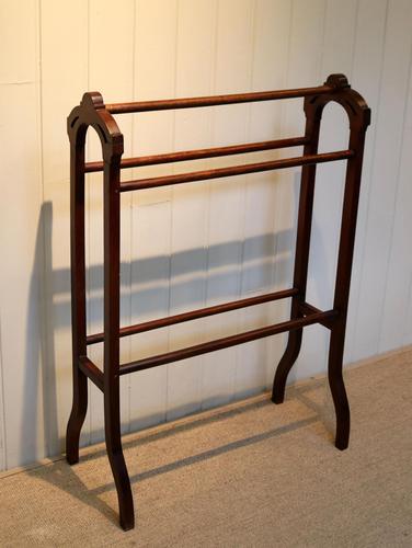 Edwardian Mahogany Towel Rail (1 of 9) Edwardian Mahogany Towel Rail (1 of 9)