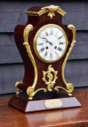 Handsome Late 19th Century Mahogany & Ormolu French Mantel Clock (1 of 7) Handsome Late 19th Century Mahogany & Ormolu French Mantel Clock (1 of 7)