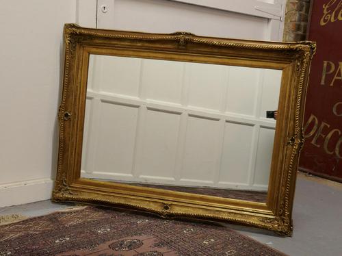 Large Rectangular Giltwood Mirror (1 of 7) Large Rectangular Giltwood Mirror (1 of 7)