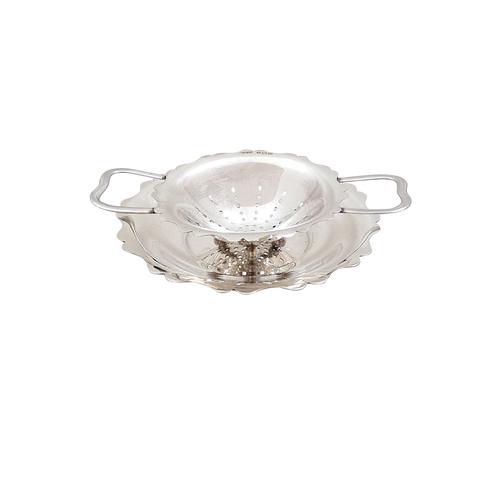 Antique Sterling Silver Tea-strainer & Drip Tray 1919 (1 of 7) Antique Sterling Silver Tea-strainer & Drip Tray 1919 (1 of 7)