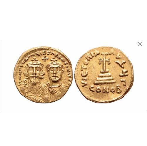 Heraclius AV Solidus Constantinople 625-629 AD of Exceptionally Beautiful Style (1 of 1)