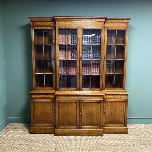 Super Quality Solid Oak Antique Library Bookcase (1 of 9)