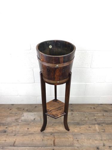 Antique Oak Coopered Jardinière Stand by Lister & Co (1 of 7) Antique Oak Coopered Jardinière Stand by Lister & Co (1 of 7)