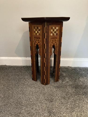 Anglo Moorish Occasional Table possibly retailed by Liberty & co (1 of 4) Anglo Moorish Occasional Table possibly retailed by Liberty & co (1 of 4)