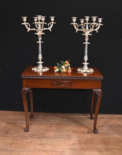 Georgian style Card Table Mahogany Games Tables 1880 (1 of 8)