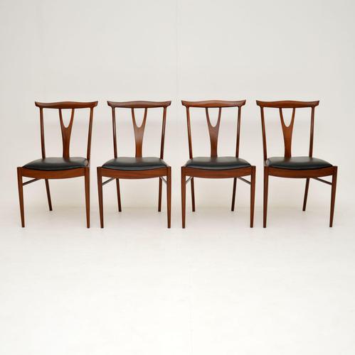 Set of 4 Vintage Dining Chairs in Rosewood & Afromosia (1 of 12)