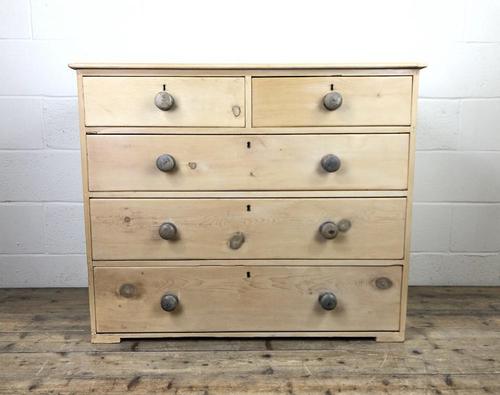 Antique Pine Chest of Drawers (1 of 10)