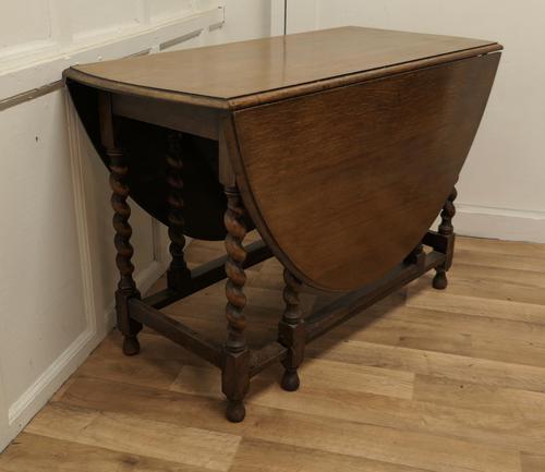 Good Victorian Solid Oak Barley Twist Gateleg Dining Table (1 of 10) Good Victorian Solid Oak Barley Twist Gateleg Dining Table (1 of 10)
