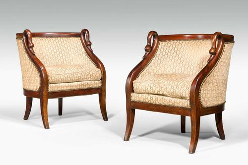 Pair of Mid 19th Century Mahogany Framed French Chairs (1 of 6)