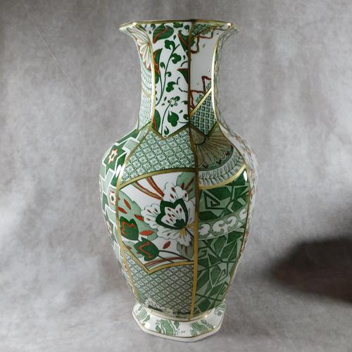 Mason's Ironstone "Applique" Pattern  Hexagonal Vase (1 of 6)