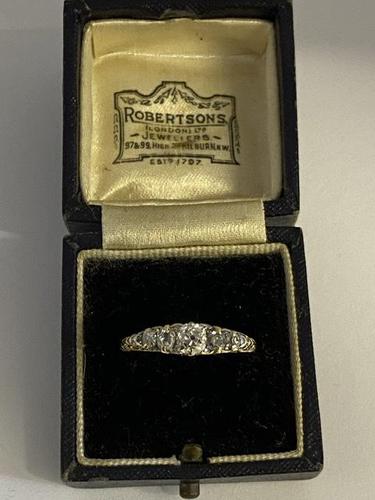 Victorian 18ct Five Diamond Ring 1ct (1 of 9) Victorian 18ct Five Diamond Ring 1ct (1 of 9)