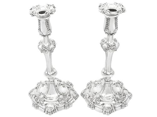 Sterling Silver Candlesticks by Robert Garrard II - Antique George IV 1829 (1 of 18) Sterling Silver Candlesticks by Robert Garrard II - Antique George IV 1829 (1 of 18)