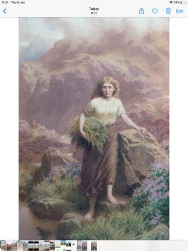 James Barnes Watercolour - A Rush Gatherer (1 of 4) James Barnes Watercolour - A Rush Gatherer (1 of 4)