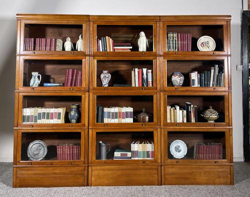 Three Stacking Bookcases In Light Oak Composed 4 Element-20th Century-france (1 of 11) Three Stacking Bookcases In Light Oak Composed 4 Element-20th Century-france (1 of 11)