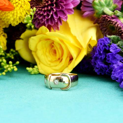 The Antique Victorian 1890 Gold & Diamond Buckle Ring (1 of 7) The Antique Victorian 1890 Gold & Diamond Buckle Ring (1 of 7)