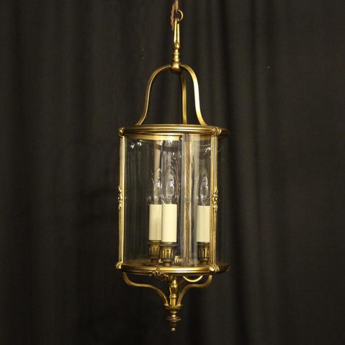 French Gilded Triple Light Antique Lantern (1 of 10)