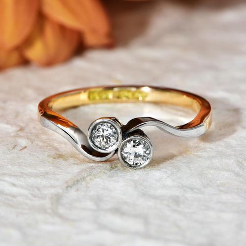 The Vintage Toi Et Moi Brilliant Cut Diamond Ring (1 of 5) The Vintage Toi Et Moi Brilliant Cut Diamond Ring (1 of 5)