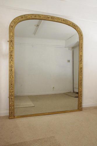 Painted and Parcel-Gilt Arch Top Overmantle Mirror by Nosotti (1 of 15)