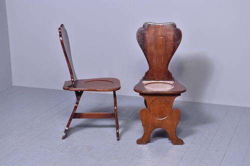 Pair of 18th Century Mahogany Sgabello Hall Chairs (1 of 5) Pair of 18th Century Mahogany Sgabello Hall Chairs (1 of 5)