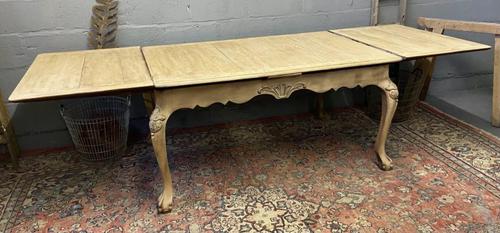 French Bleached Oak Extending Dining Table (1 of 17)