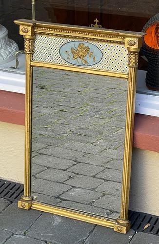 Regency Giltwood Pier Wall Mirror Verre Eglomise (1 of 5) Regency Giltwood Pier Wall Mirror Verre Eglomise (1 of 5)