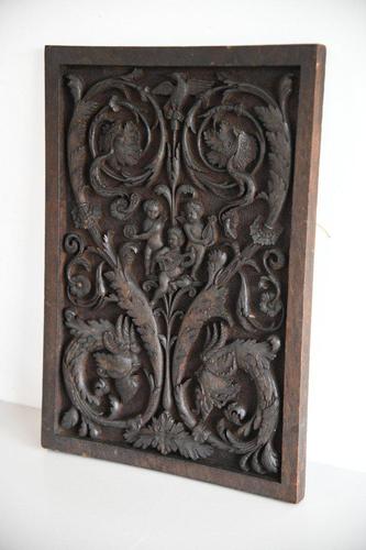Carved Wood Ornamental Plaque (1 of 11) Carved Wood Ornamental Plaque (1 of 11)