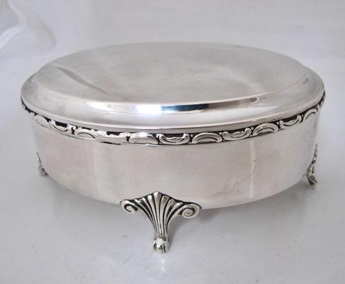 Elegant Fine Quality Swedish Silver Dressing Table Box c.1900 (1 of 9)