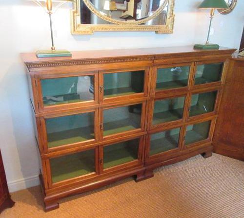 Superb Antique Oak Barrister's Double Glazed Bookcase (1 of 11)