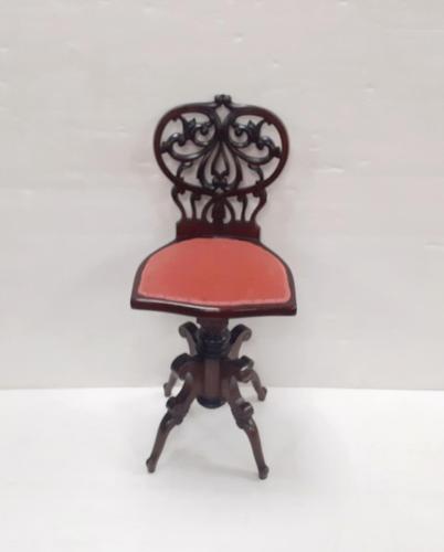 Rare Victorian  Revolving Chair / Music Stool (1 of 4)