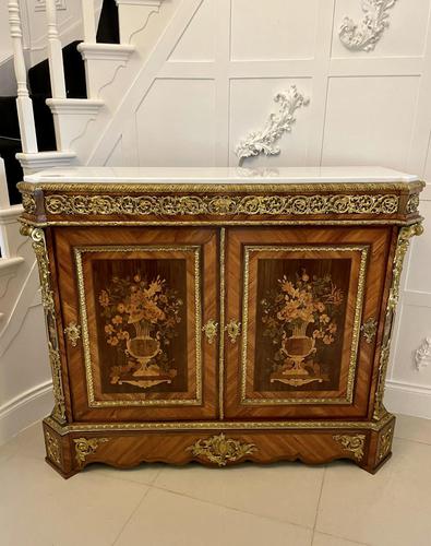 Exhibition Quality Antique Louis XV French Kingwood Floral Marquetry Ormolu Mounted Side Cabinet (1 of 22) Exhibition Quality Antique Louis XV French Kingwood Floral Marquetry Ormolu Mounted Side Cabinet (1 of 22)