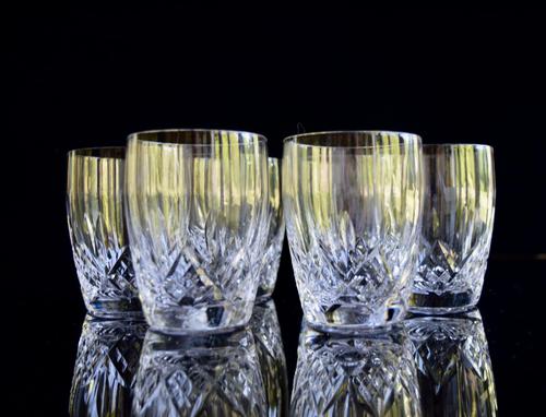 6 Stuart Crystal Glengarry Barrel Tumblers 8oz (1 of 1)