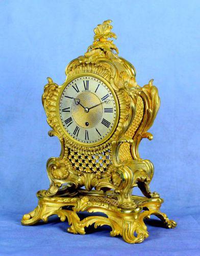 Fine English Ormolu Fusee Mantle Clock - Webster of London (1 of 9) Fine English Ormolu Fusee Mantle Clock - Webster of London (1 of 9)