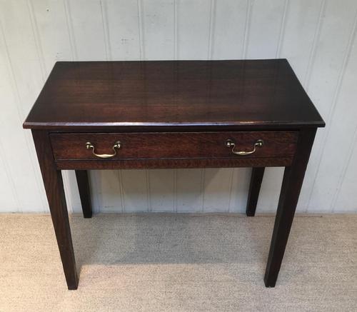 Early 19th Century Oak Side Table (1 of 10)