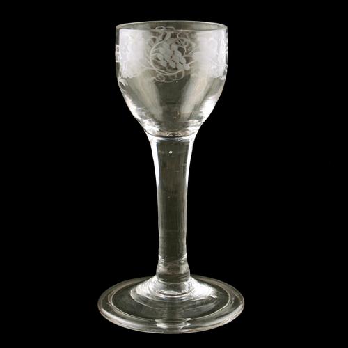 18th Century Folded Foot George II Wine Glass (1 of 7)