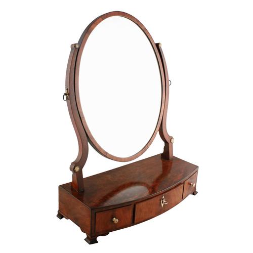 Georgian Bow Front Dressing Mirror (1 of 8) Georgian Bow Front Dressing Mirror (1 of 8)