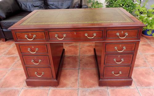 Howard & Sons Double Pedestal Desk c.1890 (1 of 13) Howard & Sons Double Pedestal Desk c.1890 (1 of 13)