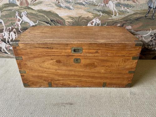 19th Century Camphor Wood Brass Bound Campaign Trunk (1 of 4) 19th Century Camphor Wood Brass Bound Campaign Trunk (1 of 4)