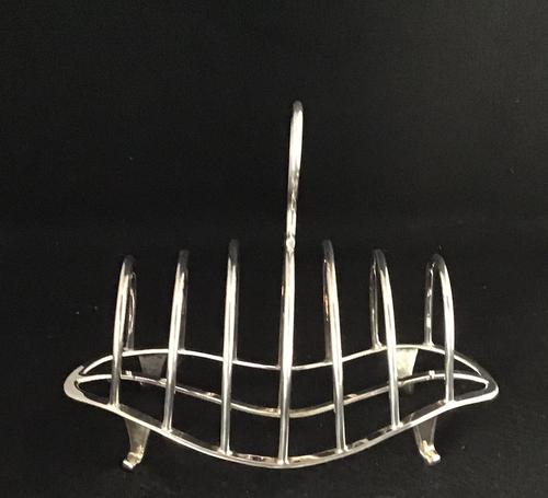Art Nouveau Silver Plated 7 Bar Toast Rack (1 of 5) Art Nouveau Silver Plated 7 Bar Toast Rack (1 of 5)