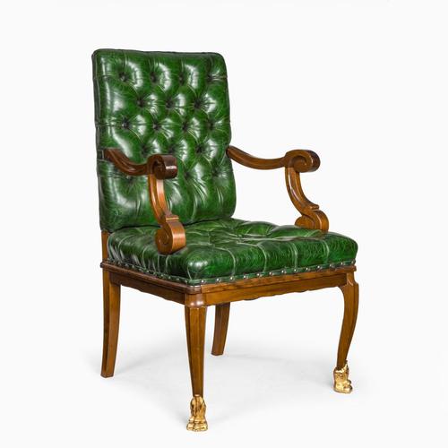 A French mahogany desk chair (1 of 6) A French mahogany desk chair (1 of 6)