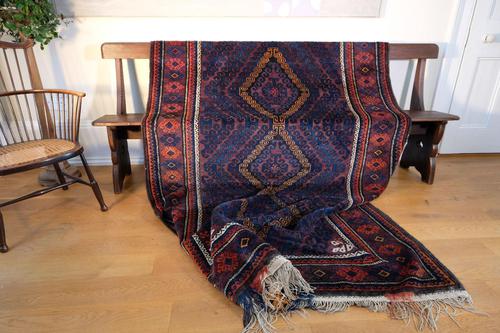 Large Mid 20th Century Afghan Baluchi Rug (1 of 12)