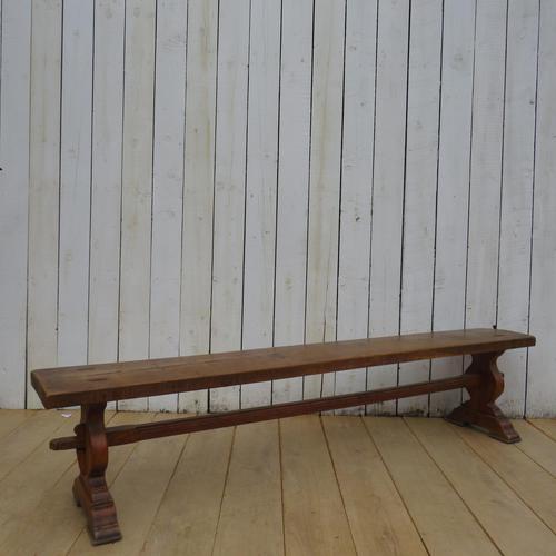 Antique French Oak Bench (1 of 8)
