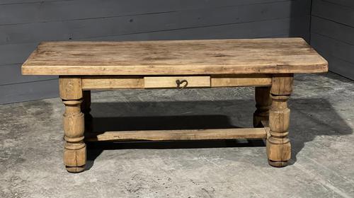 Rustic French Oak Farmhouse Kitchen Dining Table (1 of 16)